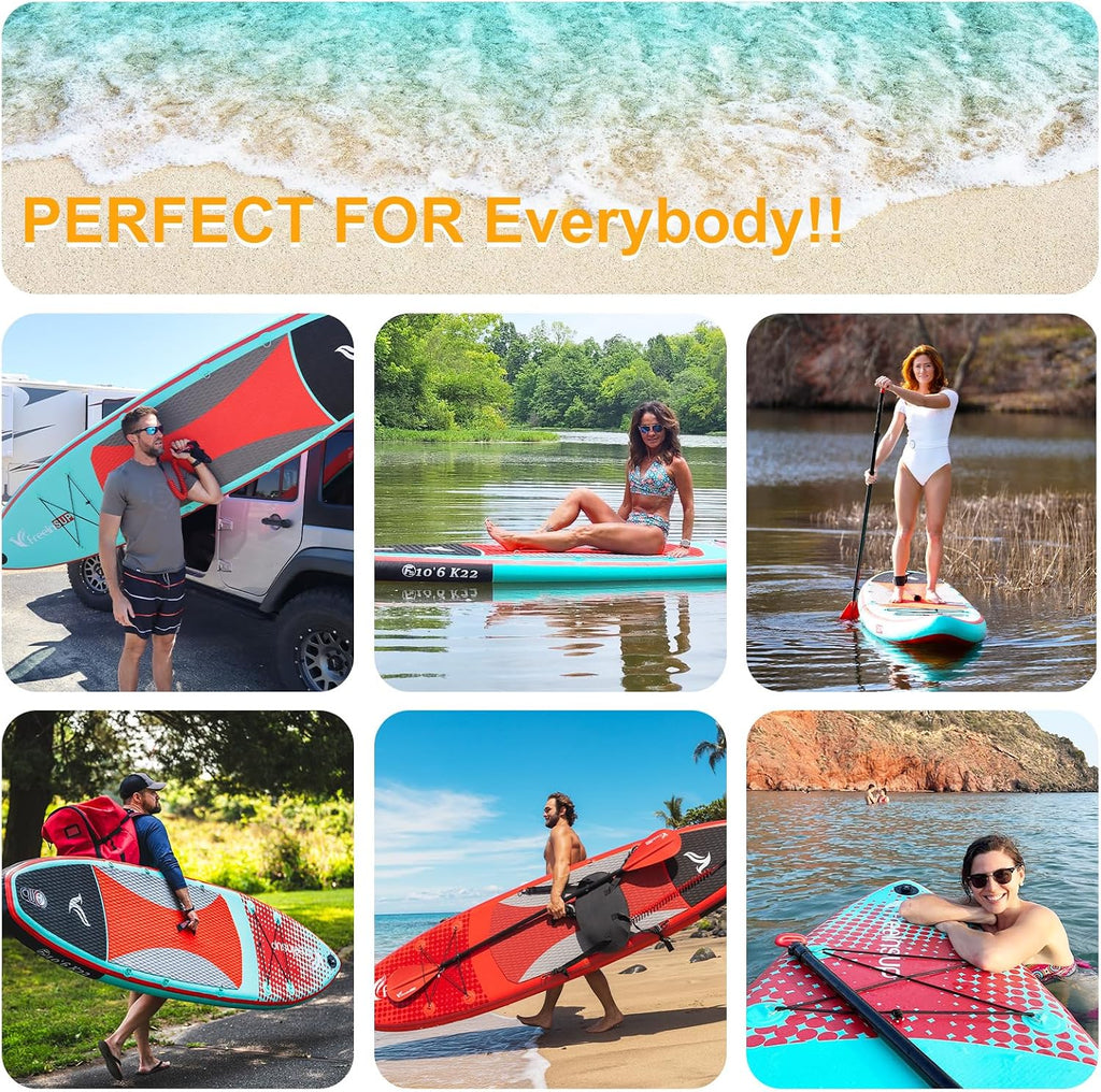 Freein SUP Inflatable Stand Up Paddle Board with Kayak Seat,Paddle Boards for Adults 10'/10'6'/11', Accessories sup Pump Adaptor,sup Kayak Paddle
