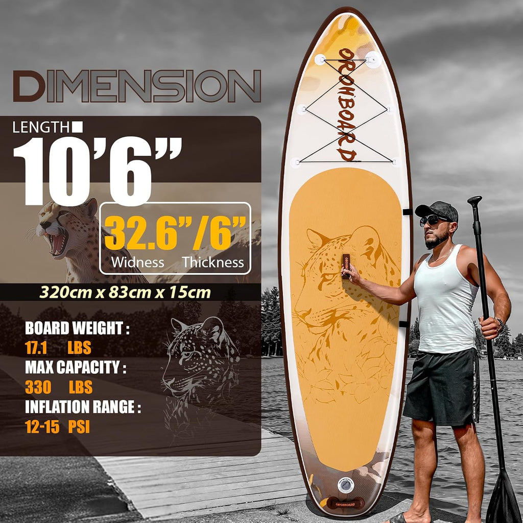 Inflatable Paddle Board 11'6/10'6 Paddle Board - All-Around SUP Board for Adults & Beginners, Stand Up Paddle Board with Complete Accessory Kit for Lake, River, Ocean