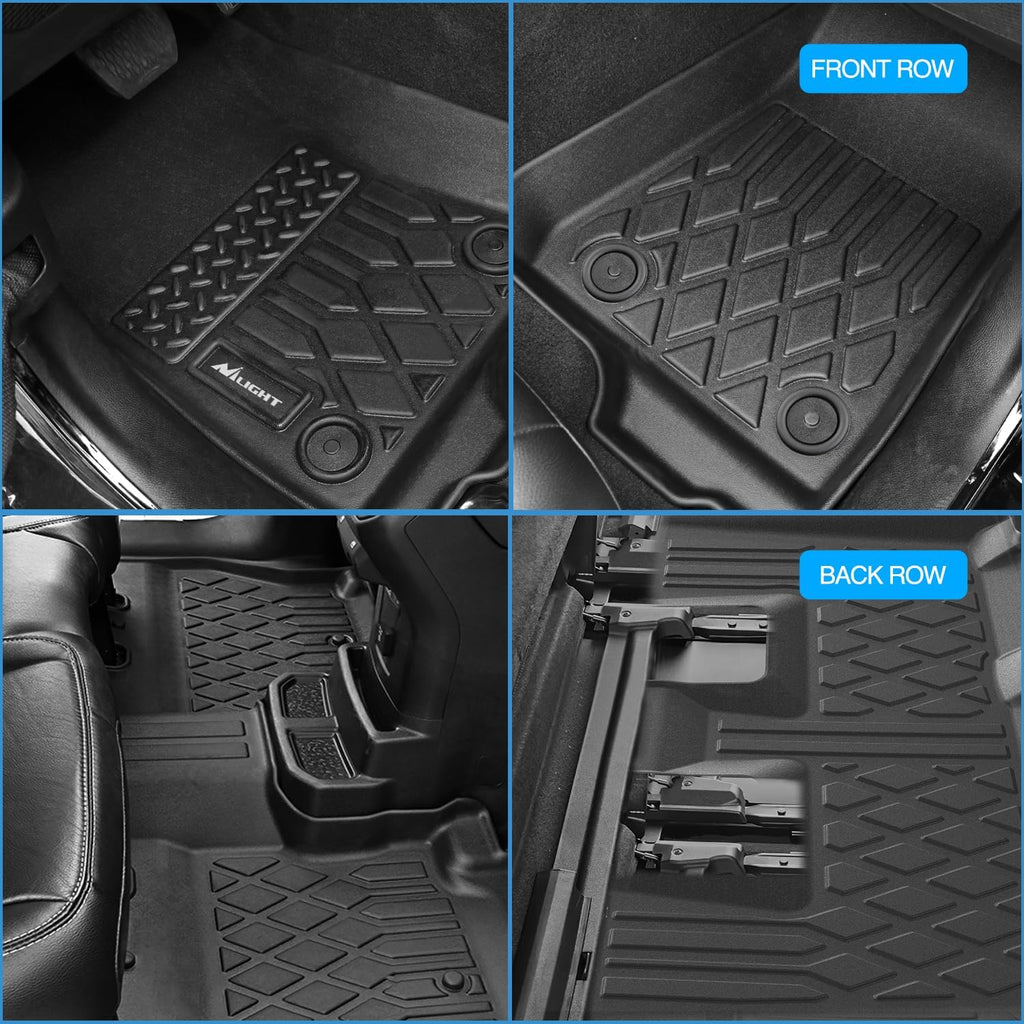 Nilight Floor Mats for Rivian R1T 2025 2026 All Weather Custom Fit Heavy Duty Floor Liners