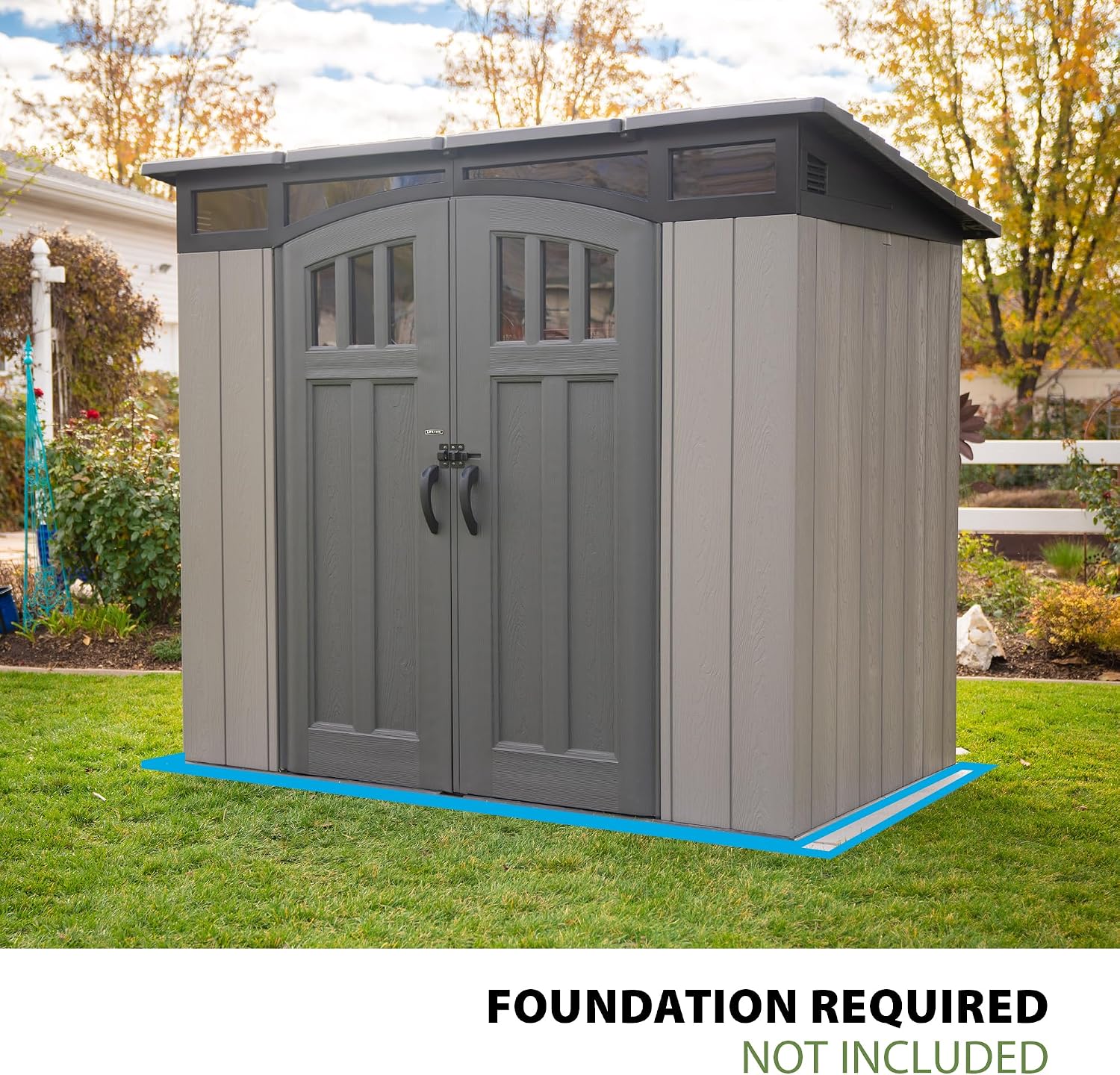 LIFETIME 8 x 5 Ft. Modern Outdoor Storage Shed