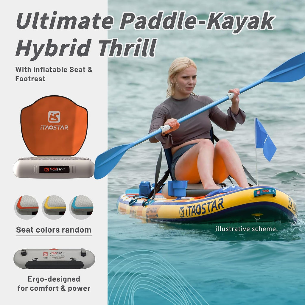 iTAOSTAR Journey 11'6' / 11'×34' / 11'×35' Extra Wide Paddle Board, One-Stop Premium SUP Board Accessories, Tailored Fins, Stable Inflatable Stand Up Paddle Boards for Youth/Adults of All Skill Levels