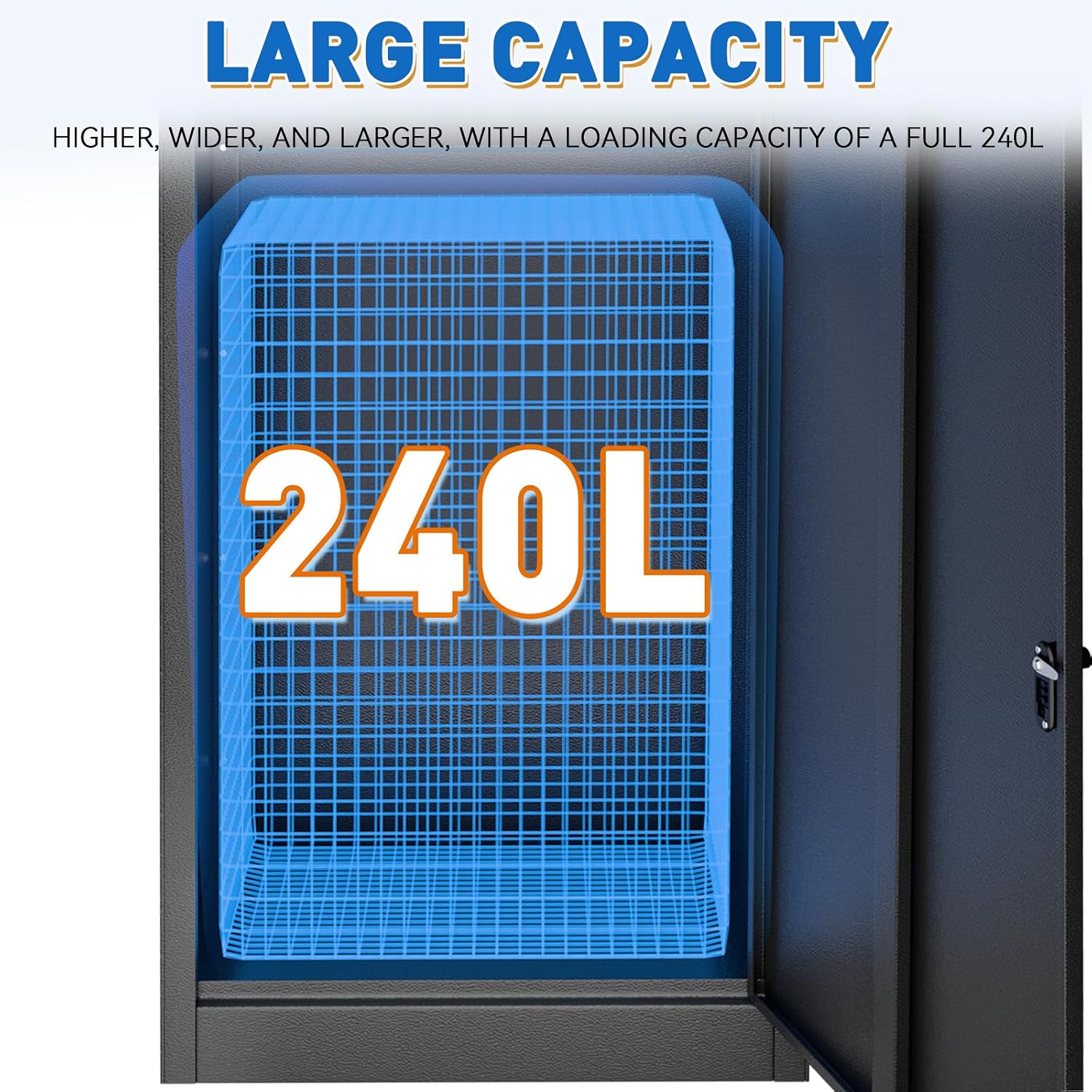 Package Delivery Boxes for Outside, Extra Large Parcel Drop Boxes with Secure Storage, Anti-Theft Galvanized Steel,Waterproof Package Delivery Box for Outdoor Porch (20.86''L x 16.53''W x 51''H)