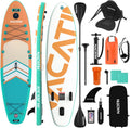 NACATIN Inflatable Stand Up Paddle Board,10'6'Upgrade Version Blow Up Paddle Boards for Adults with Premium SUP Accessories& Backpack,Adjustable Paddle,Camera Mount,Hand Pump, for Lake, River, Yoga