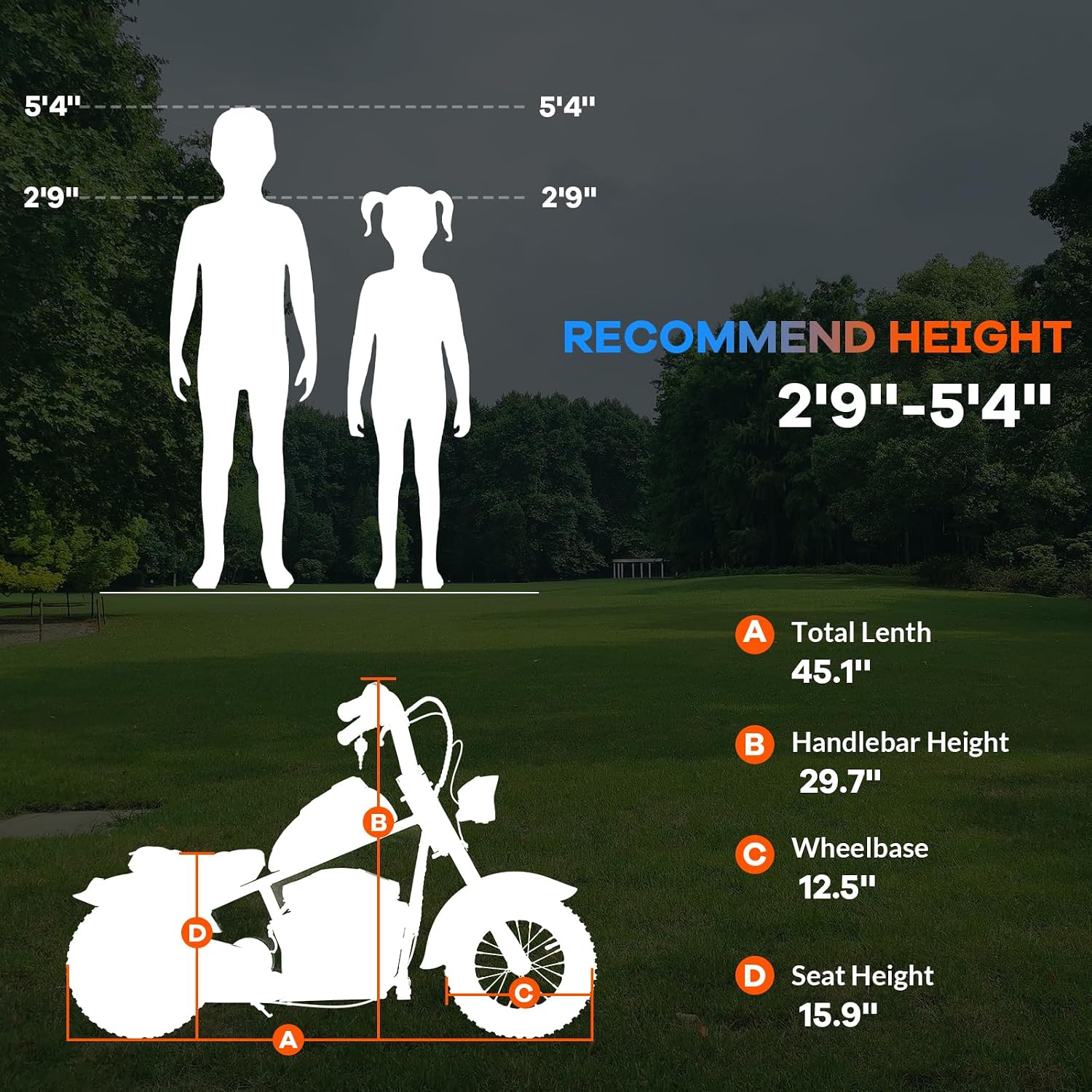 Garveelife Electric Dirt Bike, 15 Mph & 150 LB Max, 24V Ride On Toy for Big Kids w/Led Lights & Power Display, 300W Chain-Driven Motor, Two Speed, Handbrake, Leather Seat, 12 in Air-Filled Tires, Blue