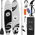SereneLife Inflatable Stand Up Paddle Board - Wide Stable Design, Non-Slip Deck for Adults & Youth with Premium Paddle Board Accessories: Carry Bag, Dual Action Pump, Paddle, Ankle Leash