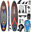 11'6' × 34' Extra Wide Inflatable Stand Up Paddle Board, Stable SUP with Premium SUP Accessories and Non-Slip Comfort Deck for Adults & Youth of All Skill Levels