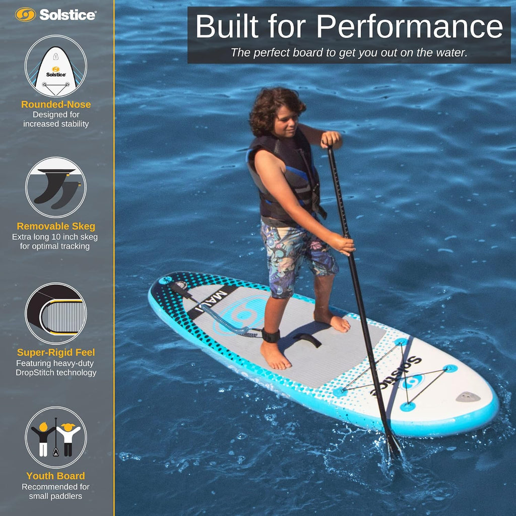 Solstice Watersports Maui Inflatable Stand-Up Paddle Board Kit (8' x 29'' x 5'')