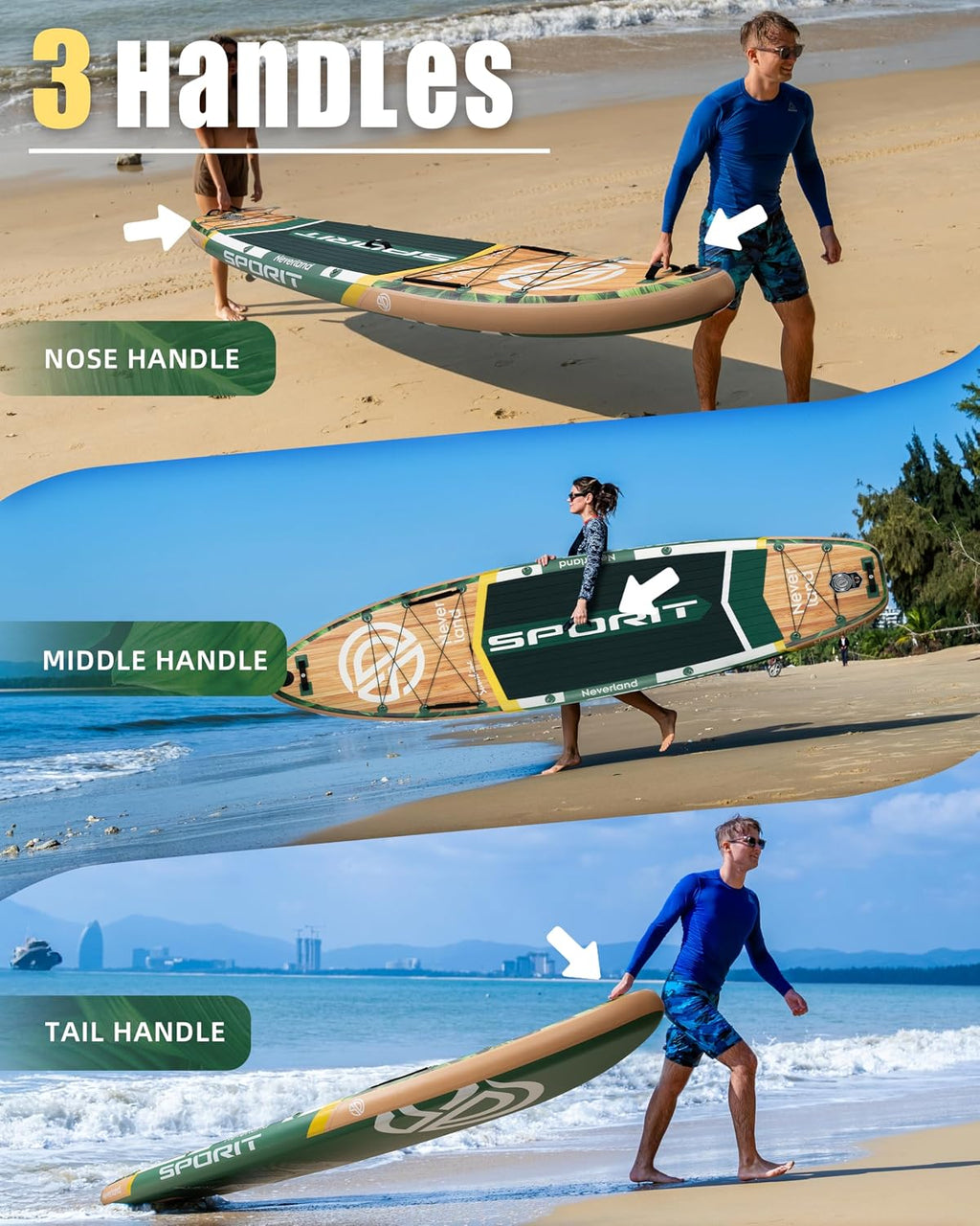 11'6×35' Super Wide Inflatable Stand Up Paddle Board, Ultra Stable SUP Board for Adults, 450lb Capacity with Shoulder Strap, 100L Backpack, Removable US Fin, Floating Paddle, Safety Leash