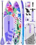 SLOOSH Inflatable Stand Up Paddle Board, 10'6' Inflatable Paddle Boards with Premium Accessories, Non-Slip EVA Deck, Ultra-Light Carry Bag Pump, Meander SUP for Youth & Adults