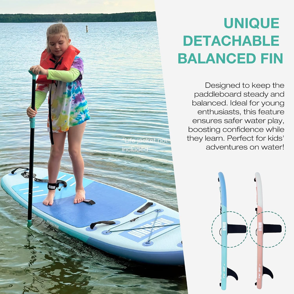 Niphean（Ultra-Light） Inflatable Paddle Board with StabilTrac Fin and Durable SUP Accessories, 10' Stand Up Paddle Boards for Adults & Youth, Versatile Yoga Paddle Board, Gift Ideas