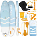 HUIIKE Inflatable Paddle Board for Adults with Accessories Included, Oar, Fins, Pump. Stand Up Paddleboard Great Stability and Resistance. 10' x 33' x 5.9', Maximum Load 286 lb