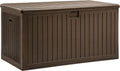 YITAHOME XXL 260 Gallon Large Deck Box,Outdoor Storage for Patio Furniture Cushions,Garden Tools with Flexible Divider,Waterproof,Lockable (Brown)