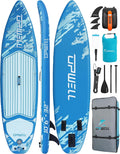 UPWELL 10'6'/11'/11'6' Inflatable Paddle Board, Stand Up Paddlboard for Youth & Adults, Stable Design, Premium SUP Accessories, Backpack, Leash, Hand Pump, Fins