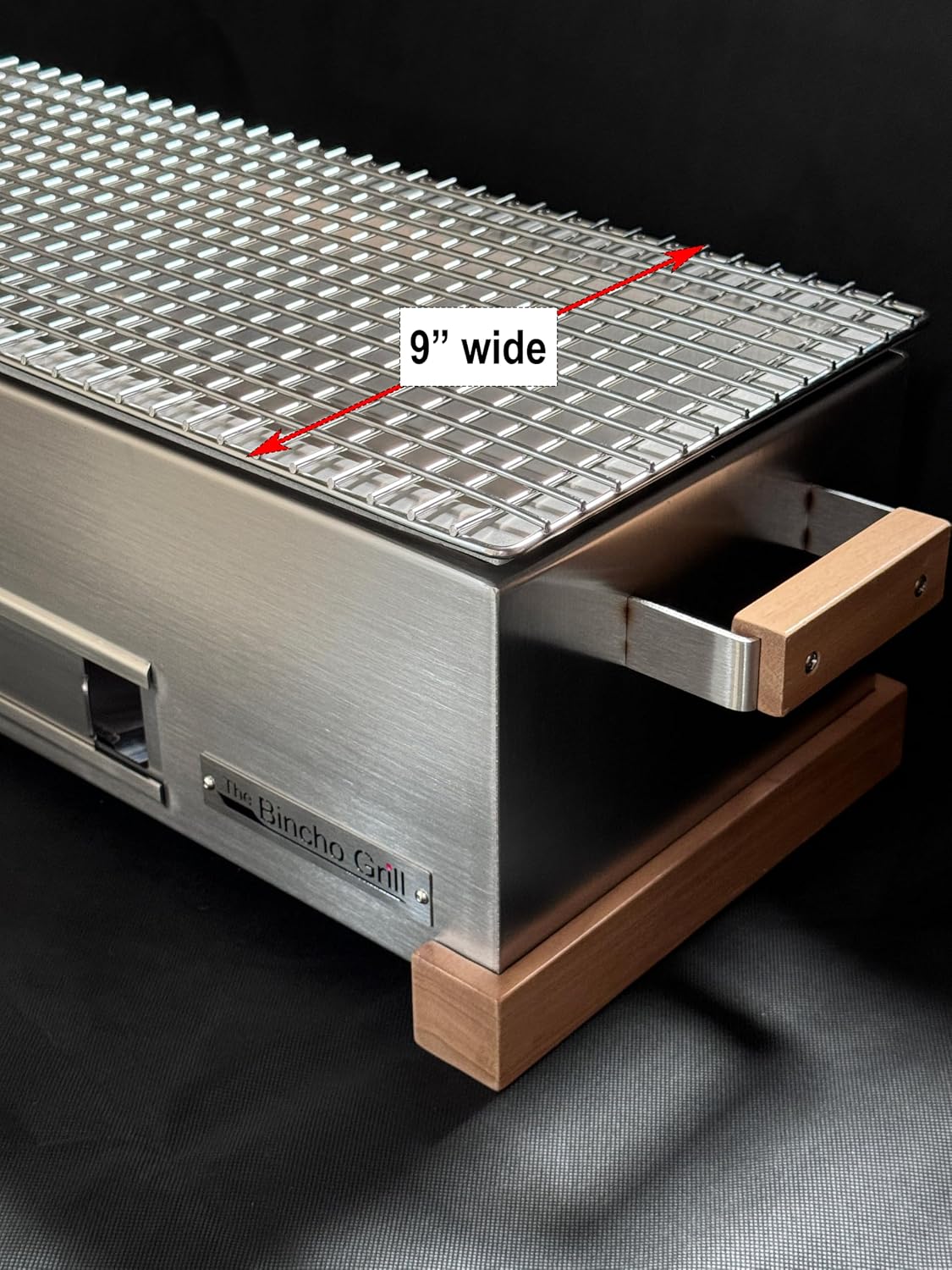 The Bincho Grill 24 Inch Wide Body Yakitori Grill – Japanese Style Charcoal Robata BBQ for Skewers, Steaks, and More – Restaurant-Quality Binchotan Tabletop Grill – Portable and Durable