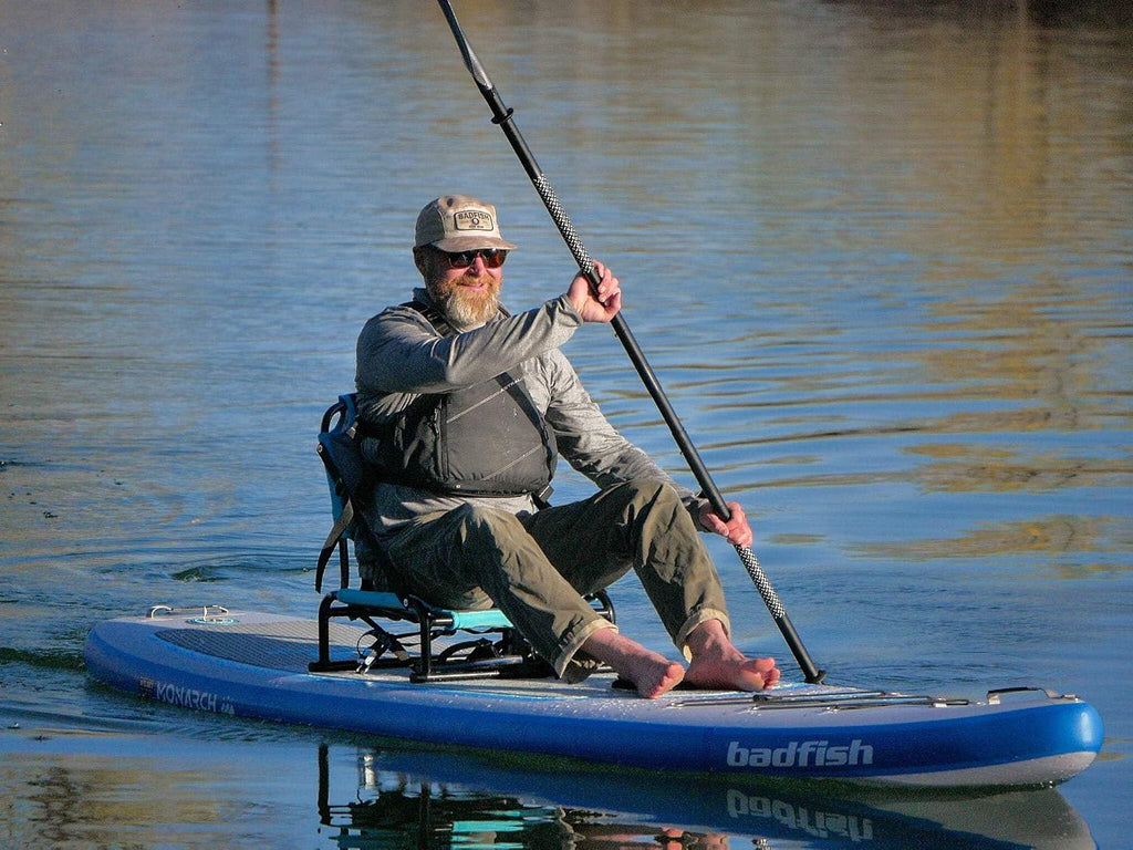 Badfish Perch Fishing SUP Chair |Detachable Stand Up Paddle Board Seat | Adjustable backrest | SUP Fishing Seat