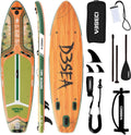 11 ft Inflatable Paddle Board with SUP Accessories, Non Slip EVA Deck, Extra Long Extra Wide iSUP, All Around Stand Up Paddle Board for Adults & Youth