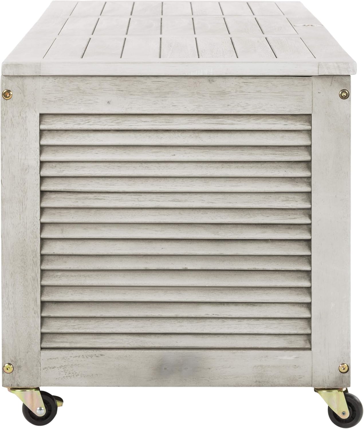Safavieh PAT7038B Outdoor Collection Elina Grey Wash 47.2' Cushion Deck Box