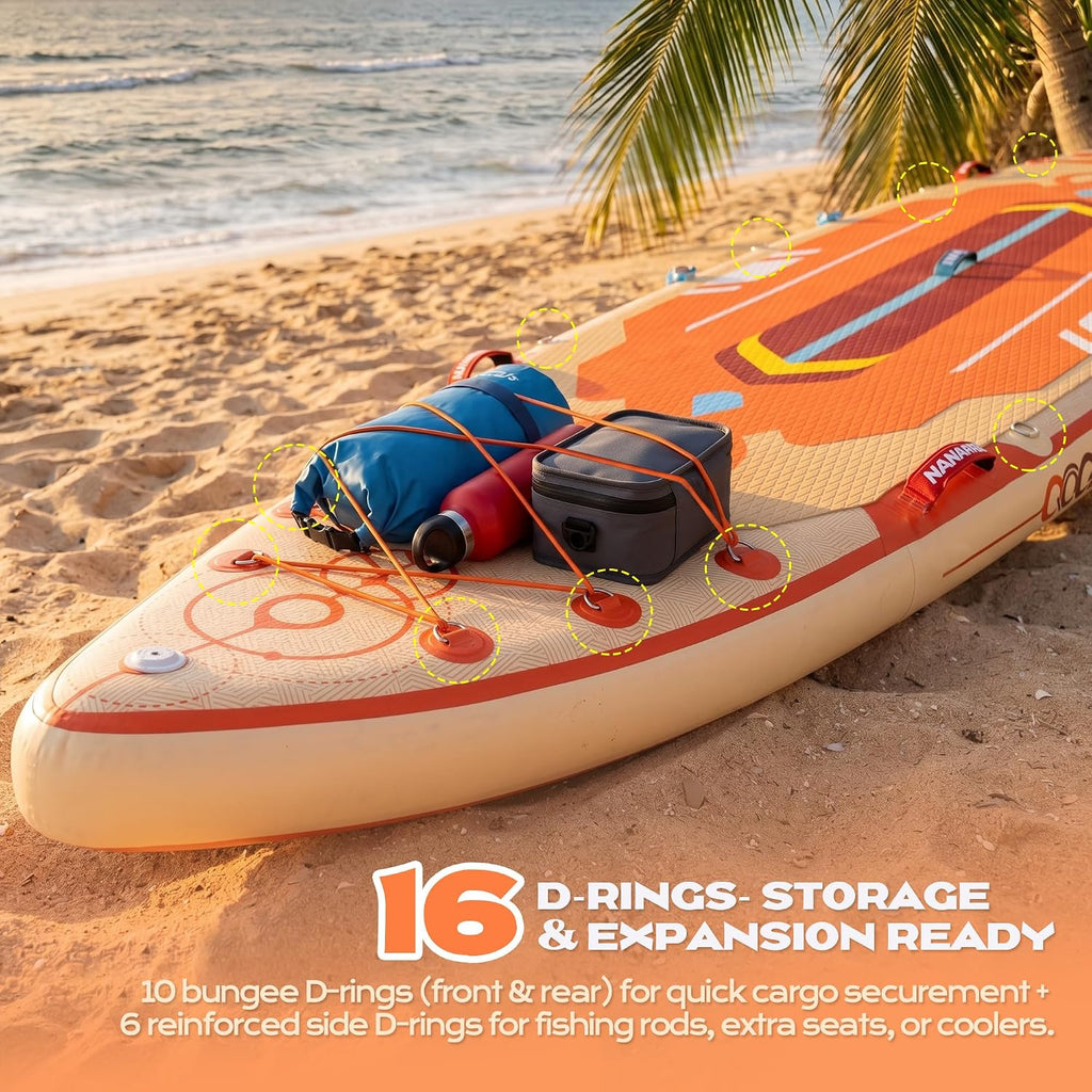FunWater Inflatable Stand Up Paddle Board 10'6'/11'/11'6' Paddle Board for Adults & Youth, Paddleboards Inflatable with Premium SUP Accessories, Wide Stable, Non-Slip Comfort Deck