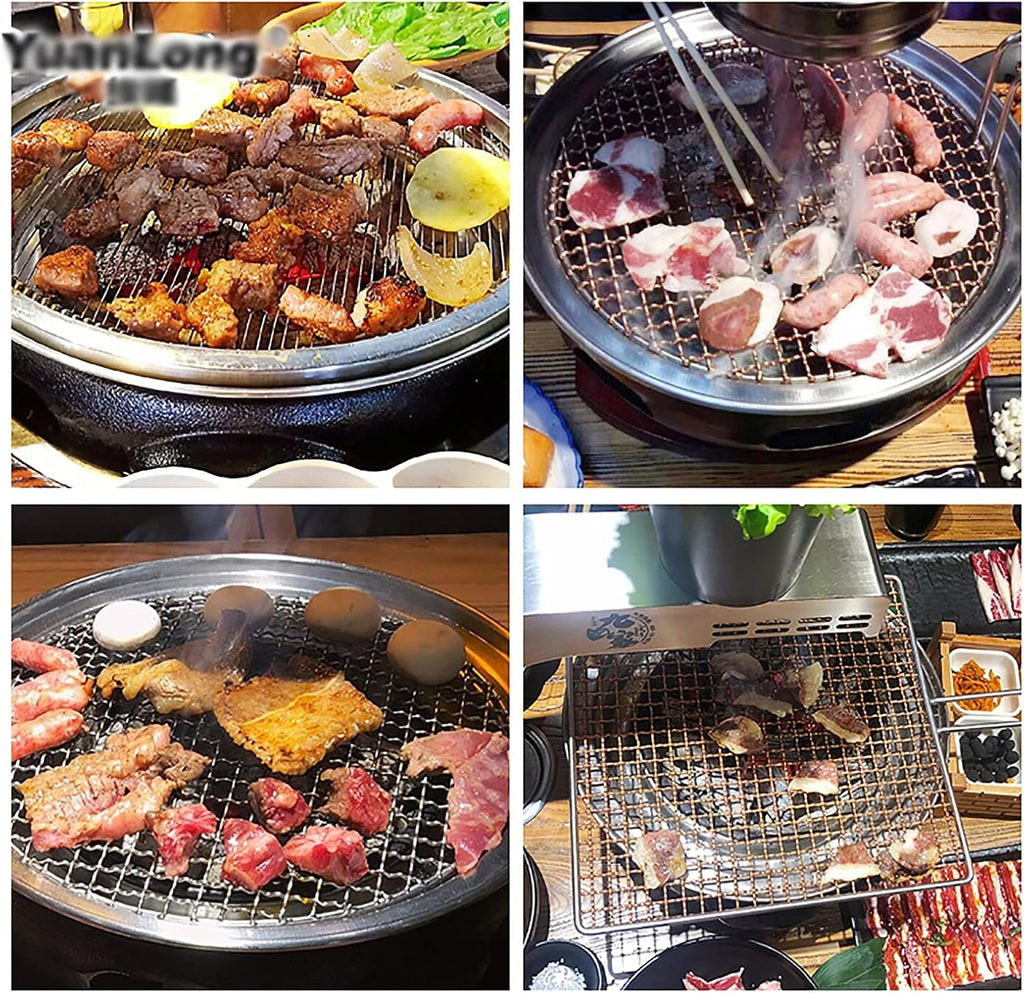 BBQ Barbeque Barbecue Grill, BBQ, Multifunctional Smokeless Charcoal Grill, Household Korean BBQ Grill, Small Grill Outdoor Cooking (Color : B)