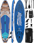 UPWELL 10'6'/11'/11'6' Inflatable Paddle Board, Stand Up Paddlboard for Youth & Adults, Stable Design, Premium SUP Accessories, Backpack, Leash, Hand Pump, Fins