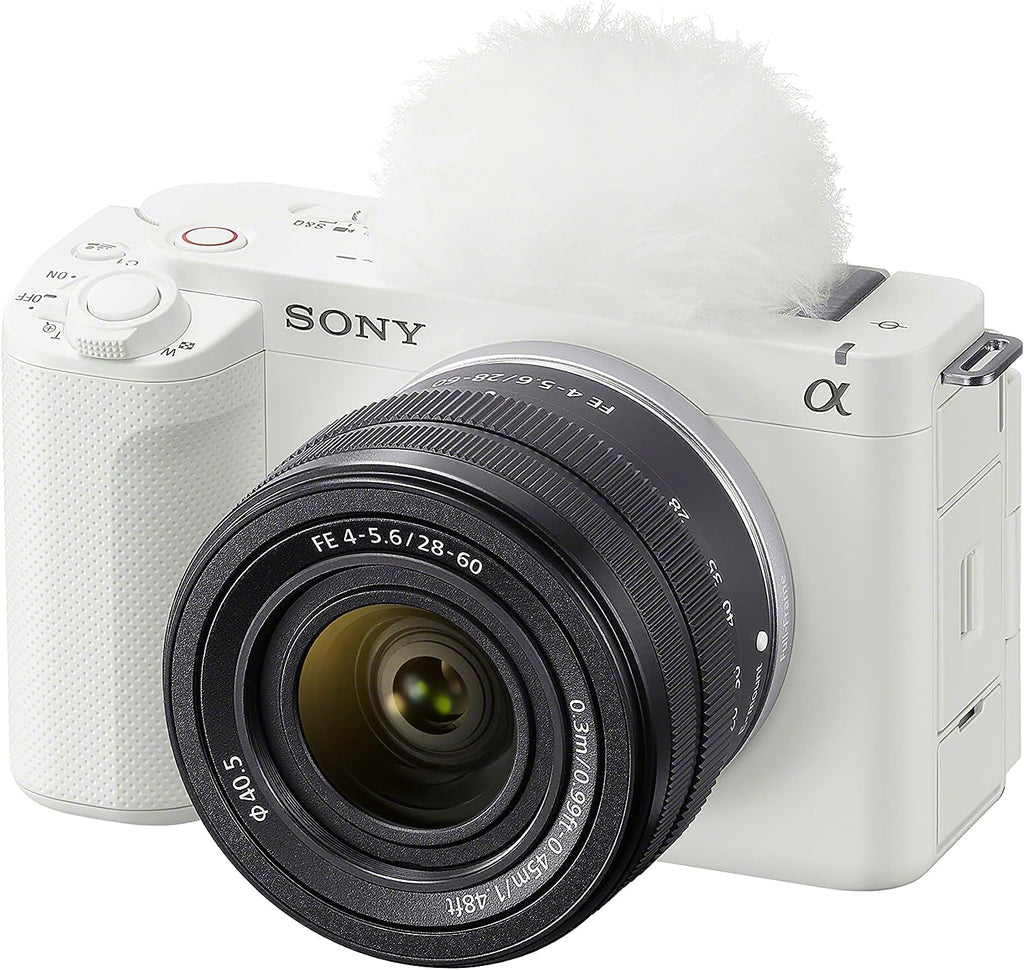 Sony Alpha ZV-E1 Full-Frame Interchangeable Lens Mirrorless Vlog Camera with 28-60mm Lens - White Body