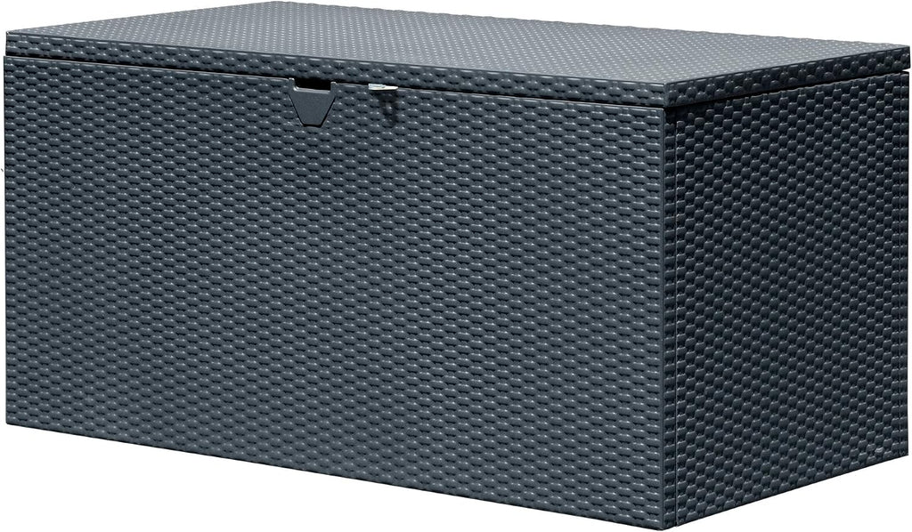 Arrow 4' x 2' x 2' Spacemaker Anthracite 134 Gallon Hot-Dipped Galvanized Steel Storage Deck Box