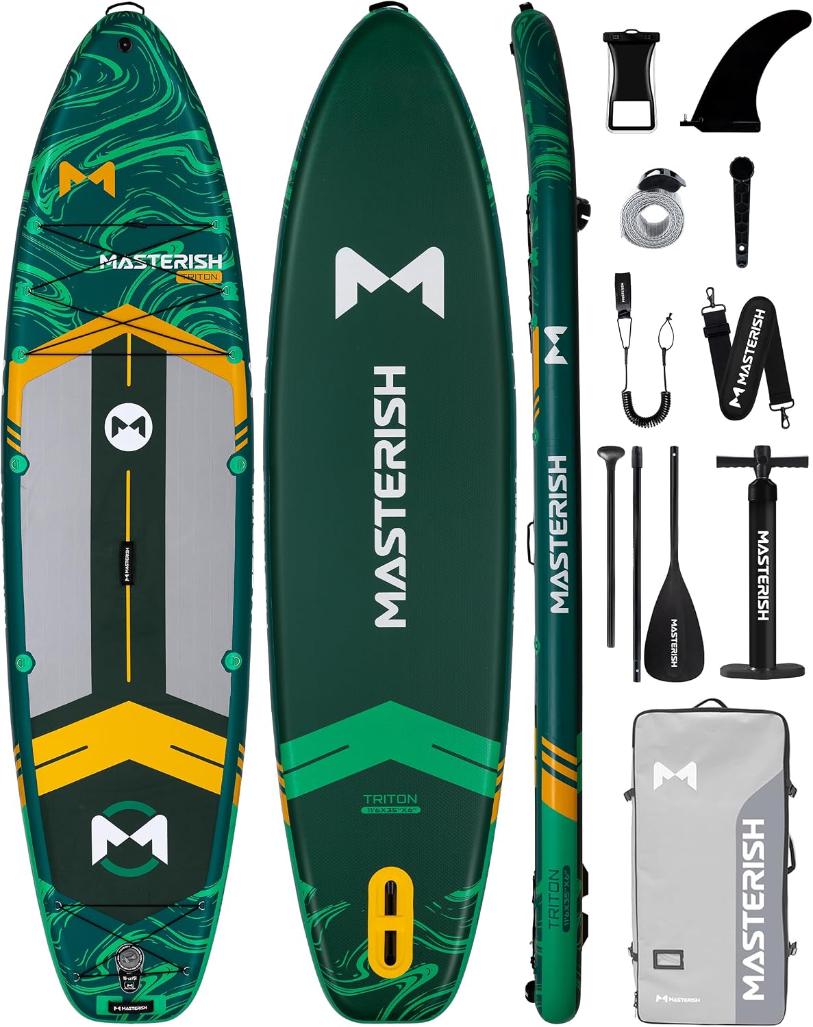 Extra Wide Inflatable Paddle Board 11'6 x 35'' x 6'', 450 LB High Weight Capacity SUP, Wide Stable Stand Up Paddle Board for Heavy People, Family & 2/3 Person, XL All-Around Paddleboard
