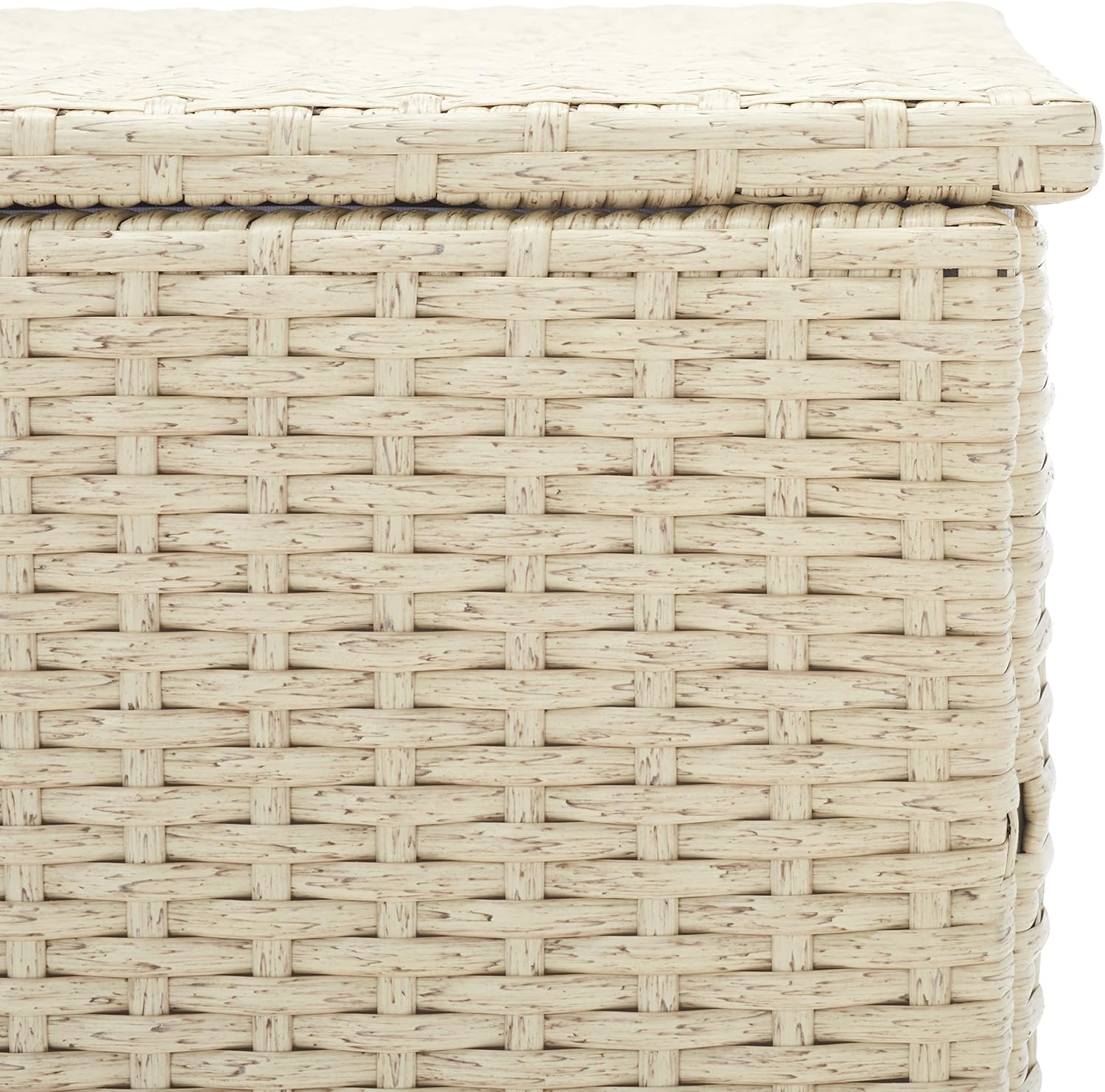 SAFAVIEH Outdoor Collection Oliveira Beige/White Cushion Box