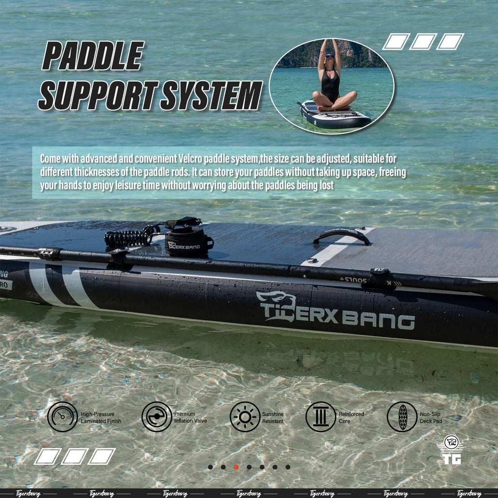 Inflatable Paddle Board with Premium SUP Board Accessories, Allround Paddle Boards for Adults/Kids,Stand Up Paddle Board Defender Collection