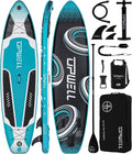 UPWELL 11'6'/11'2'/11'/10'8'/10'6'/10'2' Inflatable Stand Up Paddle Board with sup Accessories Including Backpack, Repairing Kits, Non-Slip Deck, Leash, 3 Fins, Paddle and Hand Pump