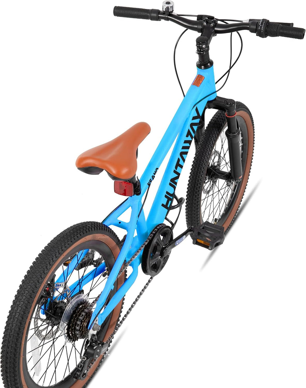 KEANO Huntaway 20 24 Inch Kids Bike for Boys & Girls Ages 7-12 Years Hardtail Mountain Bike for Kids with Aluminum Frame and 7-Speed Drivetrain Children Bicycle