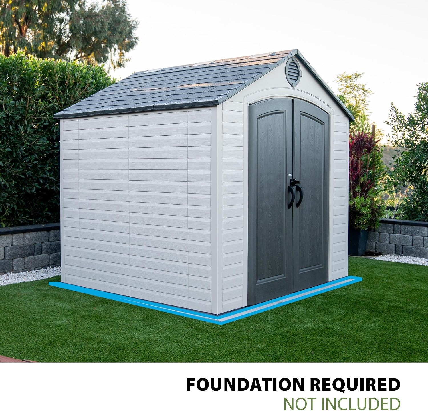 Lifetime Outdoor Storage Shed, 8 x 7.5 Foot