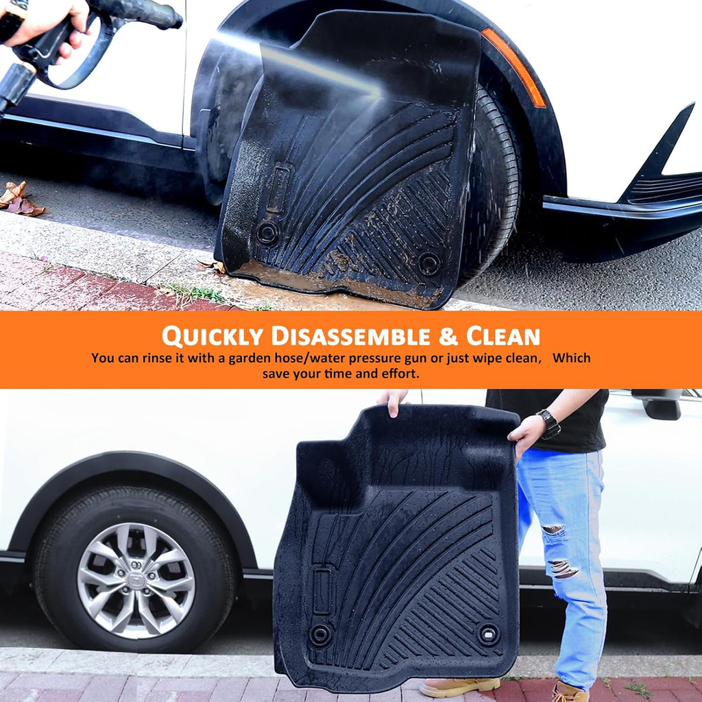 Binmotor-Floor Mats & Cargo Liner for Mitsubishi Outlander 2022-2024 2025 SE,SEL,ES,SE, Launch Edition,Platinum Edition (Excludes PHEV and Sport Versions), All Weather Outlander Accessories