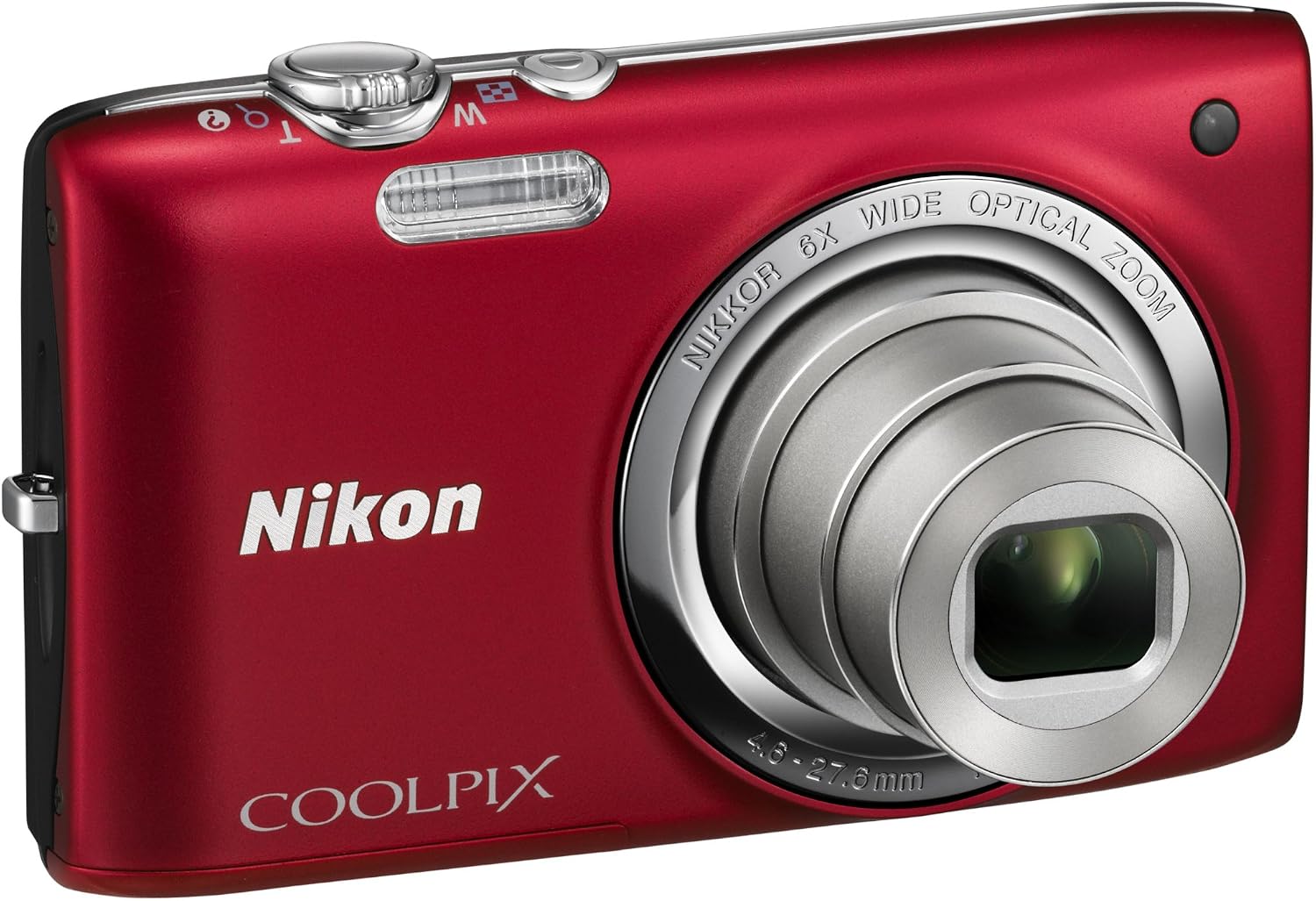 Nikon COOLPIX S2700 16 MP Digital Camera with 6x Optical Zoom and 720p HD Video (Red) (OLD MODEL)