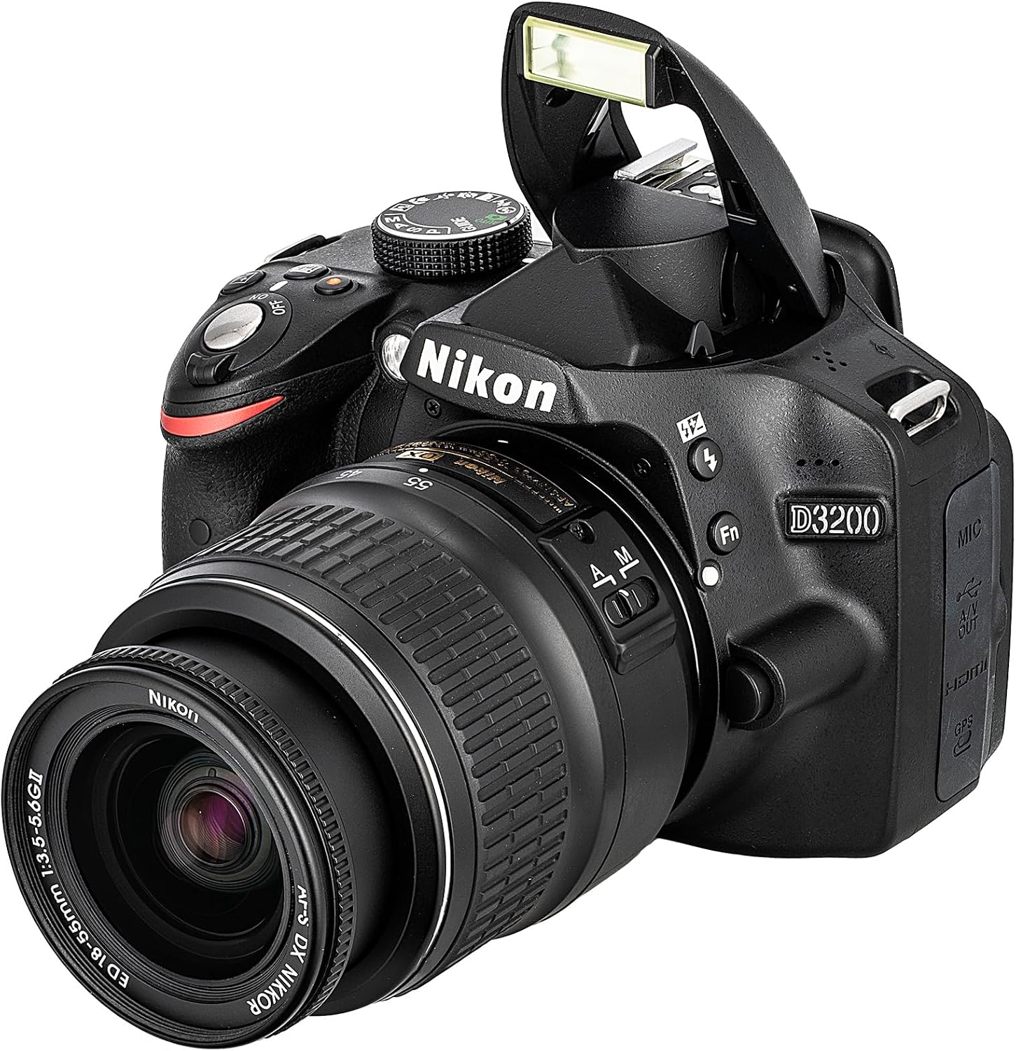 Nikon D3200 24.2MP DSLR Camera Kit with 18-55mm VR Zoom Lens – Full HD 1080p Video Capture, Fast 11-Point Autofocus System + Nikon AF-S NIKKOR 200-500mm f/5.6E ED VR Lens + 128GB Memory Card + More