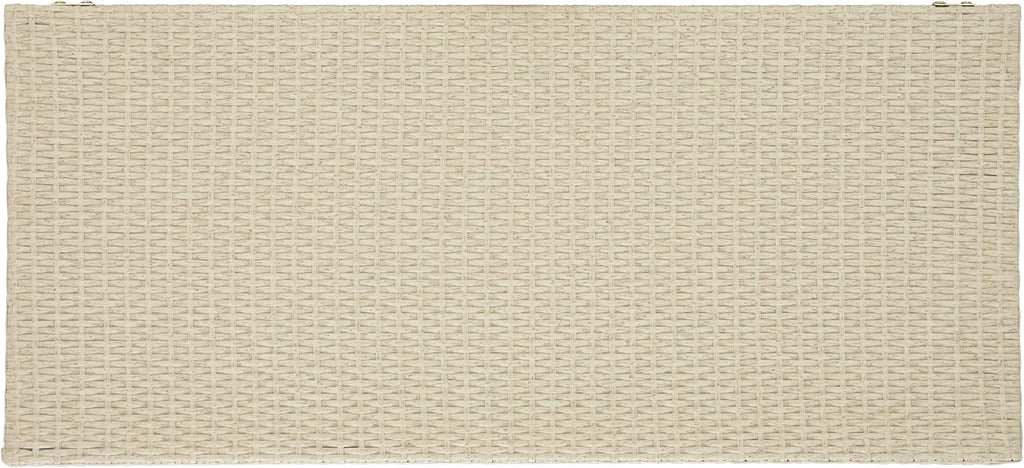SAFAVIEH Outdoor Collection Oliveira Beige/White Cushion Box