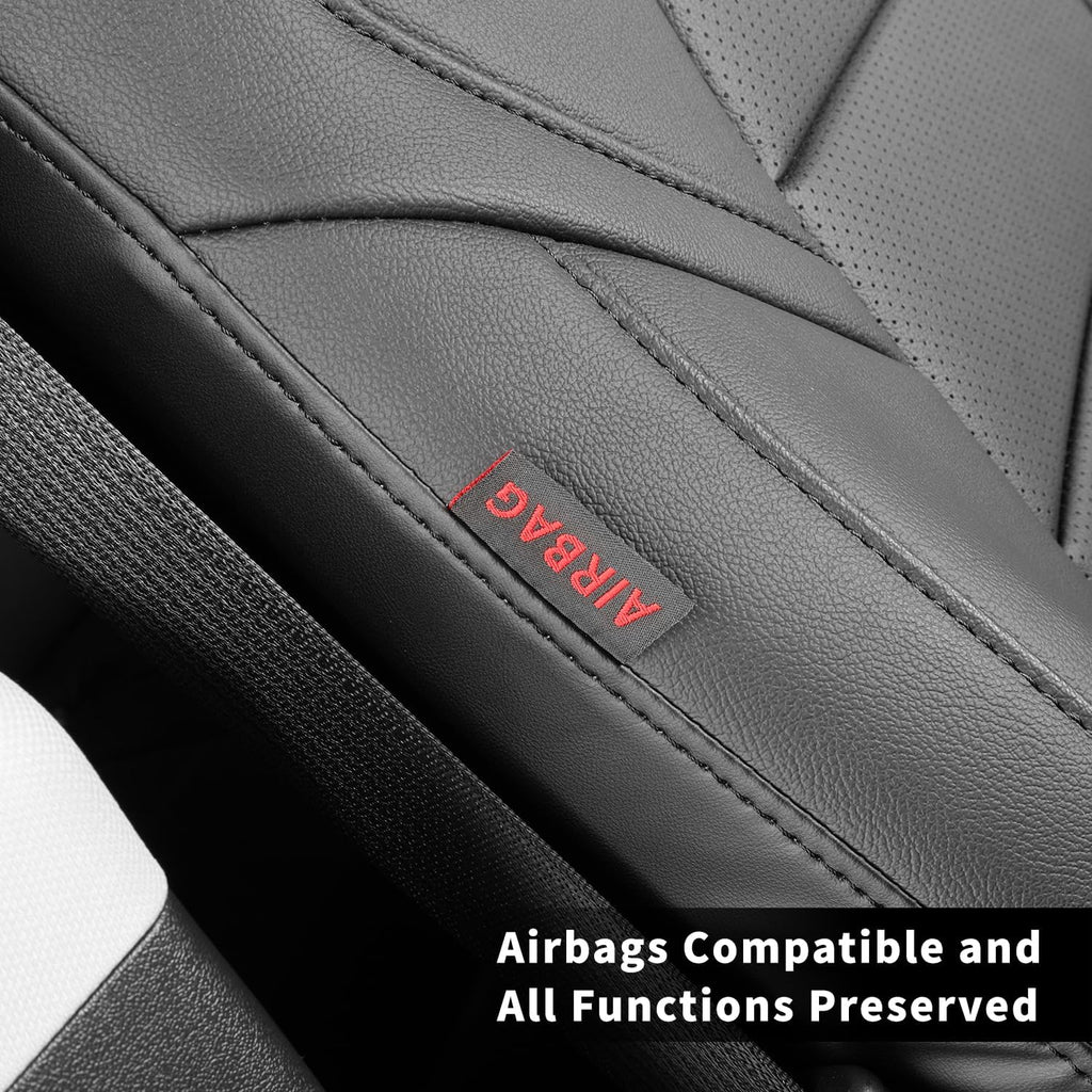 coverdream Custom Seat Covers for Hyundai Tucson Limited,SE,GLS 2010 2011 2012 2013 2014 2015,Full Coverage Leather Seat Protector(Black,Full Set)