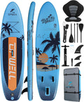 UPWELL 10'6'/11'/11'6' Inflatable Paddle Board, Stand Up Paddlboard for Youth & Adults, Stable Design, Premium SUP Accessories, Backpack, Leash, Hand Pump, Fins