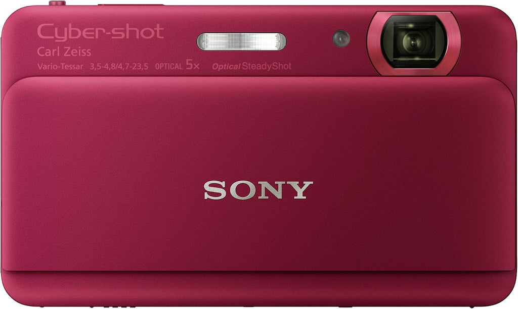 Sony Cyber-shot DSC-TX55 16.2 MP Slim Digital Camera with 5x Optical Zoom and 3.3-Inch OLED touch screen (Red)