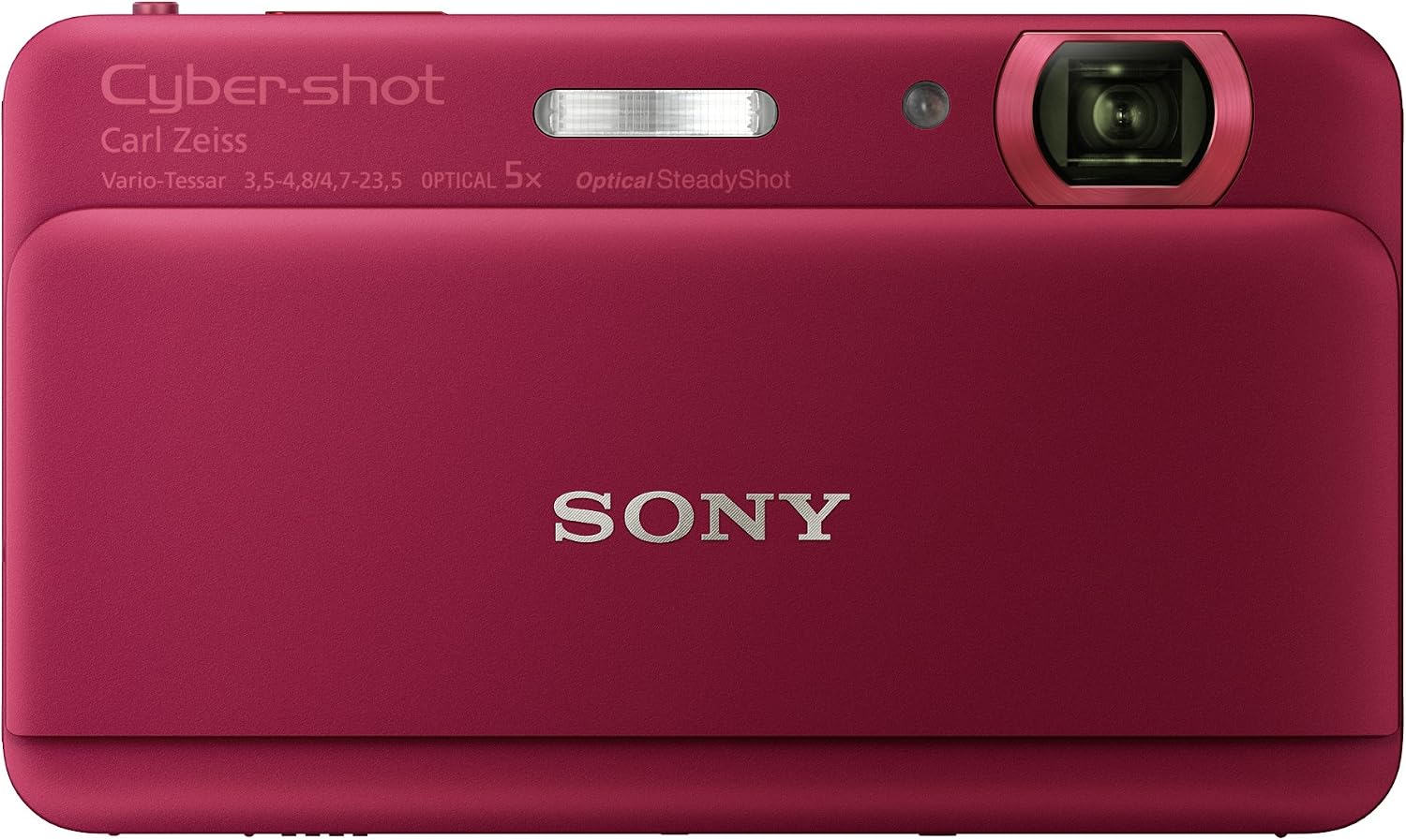 Sony Cyber-shot DSC-TX55 16.2 MP Slim Digital Camera with 5x Optical Zoom and 3.3-Inch OLED touch screen (Red)