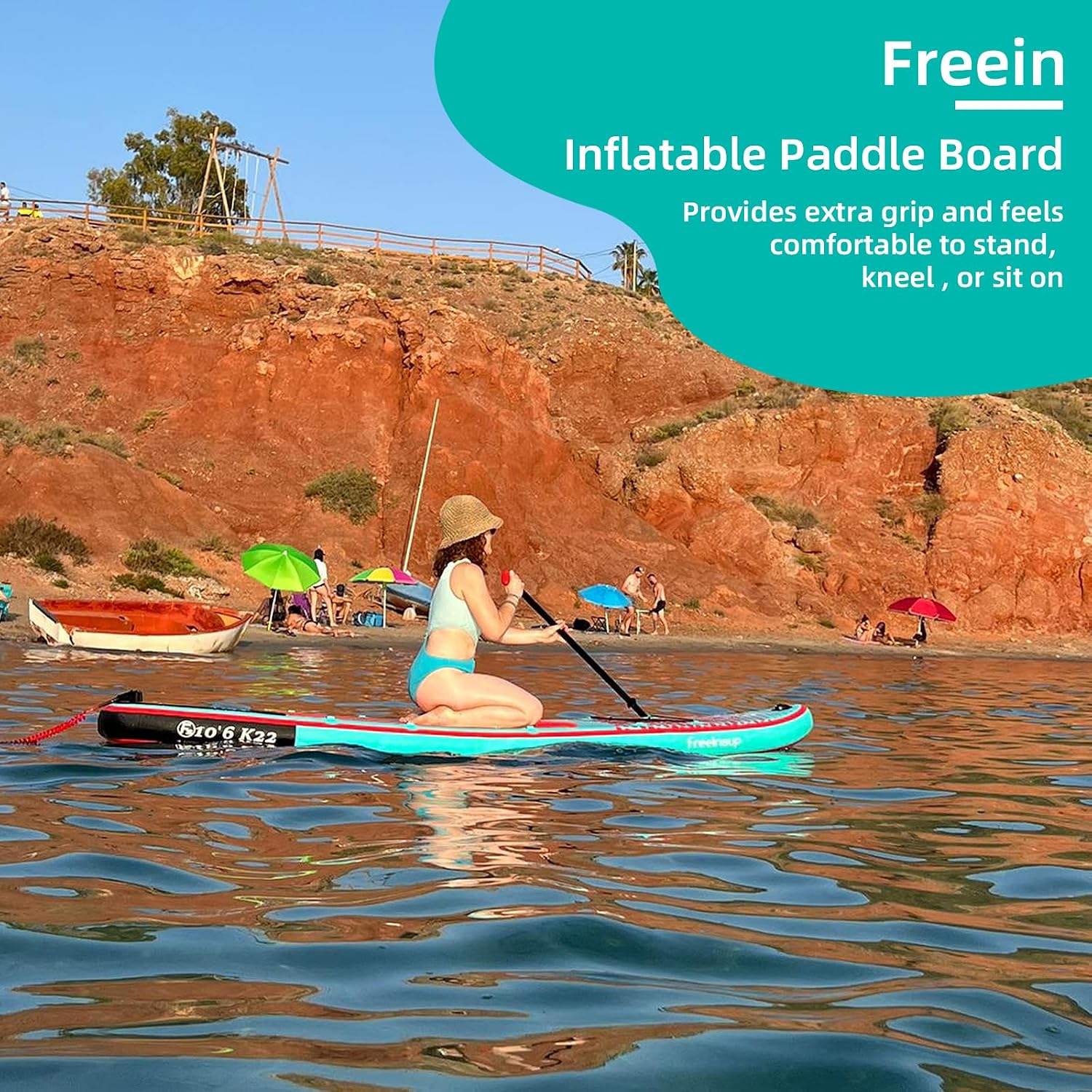 Freein SUP Inflatable Stand Up Paddle Board with Kayak Seat,Paddle Boards for Adults 10'/10'6'/11', Accessories sup Pump Adaptor,sup Kayak Paddle