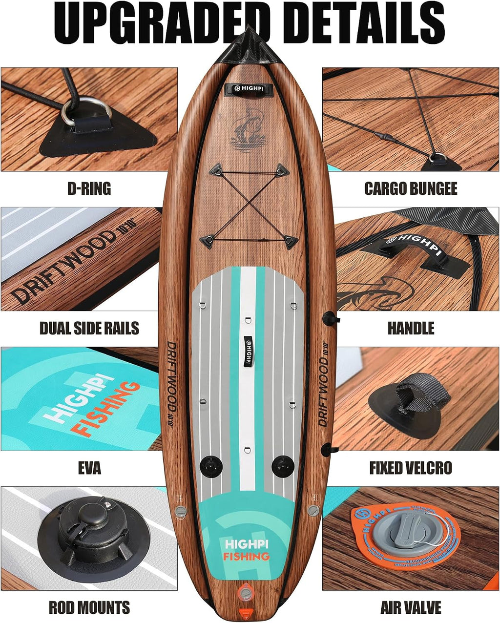 Inflatable Stand Up Paddle Board for Youth and Adults – Wide Sup with Premium Accessories, Blow Up Paddleboard for Surfing, Fishing, Yoga & More