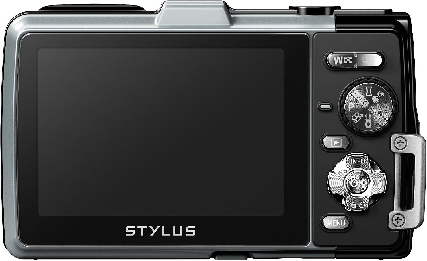OM SYSTEM Olympus Stylus TG-830 iHS Digital Camera with 5X Optical Zoom and 3-Inch LCD (Silver) (Old Model)
