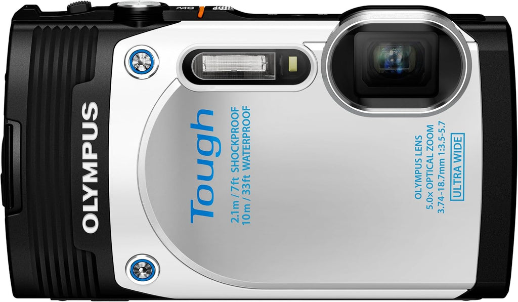 Olympus Stylus TG-850 IHS 16 MP Digital Camera (White) - International Version