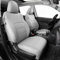 coverdream Tucson Front Seat Covers Custom Fit for 2022-2025 2026 Hyundai Tucson SEL,XRT,SE,N Line,Limited(Not fit Hybird/PHEV) SUV,Waterproof Faxu Leather Seat Protector(2-Pack,Gray)
