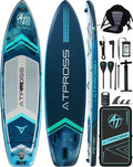 11'6'x35' Inflatable Paddle Board, 450lbs Extra Wide Stand Up Paddleboard for Adults with Premium SUP Accessories Kit & Backpack, Blow Up Kayak Non-Slip Stable Deck Boat for Yoga Fishing Surf