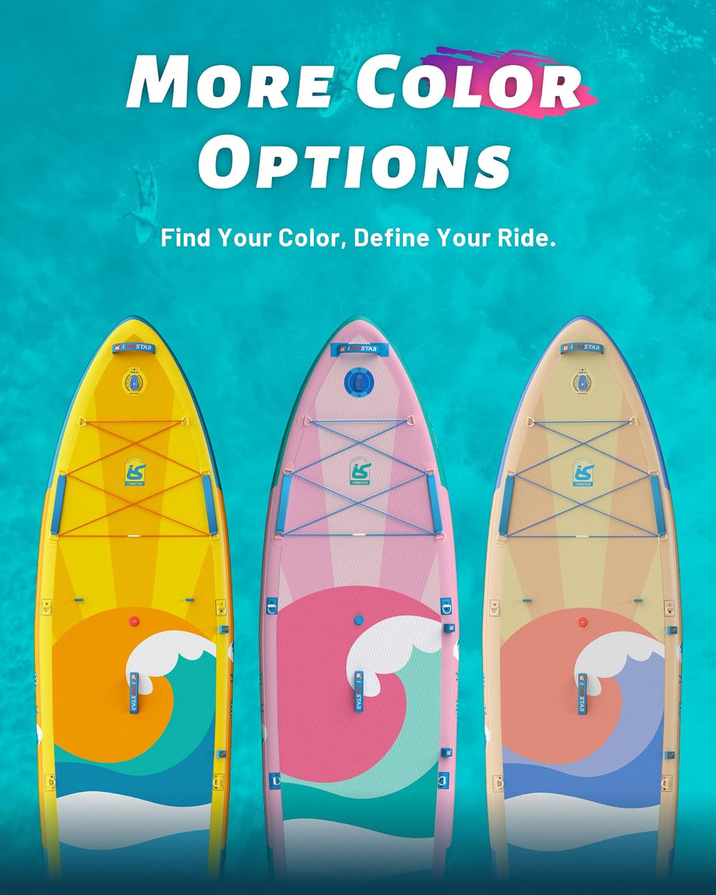 iTAOSTAR Billow 11'6'×36' Extra Wide Paddle Board with Seat, One-Stop Premium SUP Board Accessories, Tailored Fins, Stable Inflatable Stand Up Paddle Boards for Youth/Adults of All Skill Levels