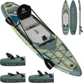 iTAOSTAR City Park 12'×35' Extra Wide Paddle Board with Seat, One-Stop Premium SUP Board Gears, Tailored 5 Fins, Stable Inflatable Stand Up Paddle Boards for Youth/Adults of All Levels