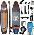 11' Inflatable Stand Up Paddle Board, 34' Extra Wide Stable iSUP for Adults & Youth, with Camera Mount & Premium Accessories, Non-Slip Deck for All Skill Levels