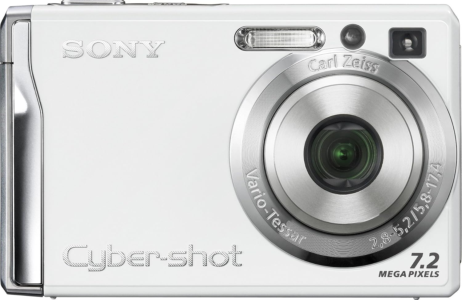 Sony Cybershot DSCW80 7.2MP Digital Camera with 3x Optical Zoom and Super Steady Shot (White)